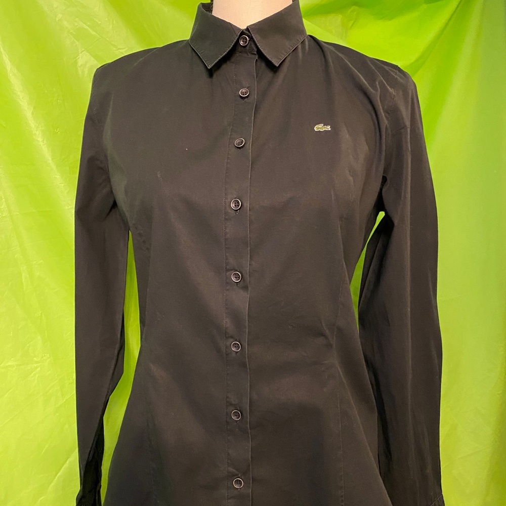 Black Lacoste blouse